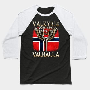 Valkyrie your ride to Valhalla Norway T-Shirt Baseball T-Shirt